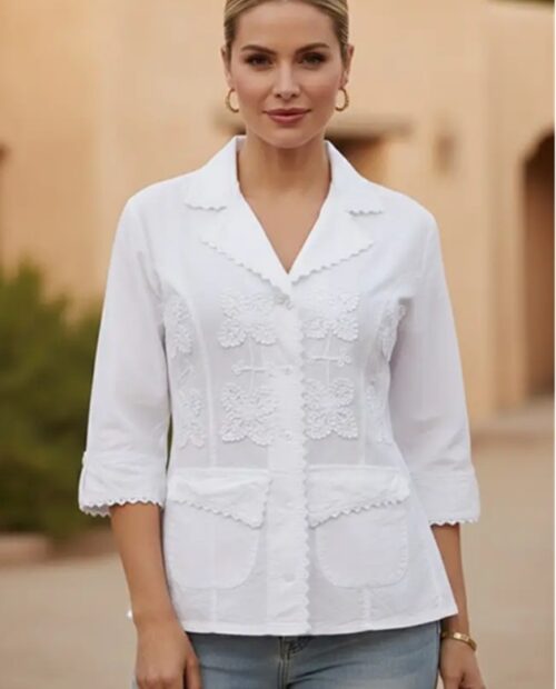 MS-313 White & Denim